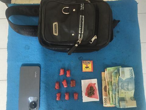 Pemilik Ganja 12,36 Gram Berhasil Diamankan Polres Pematangsiantar di jalan Merbau