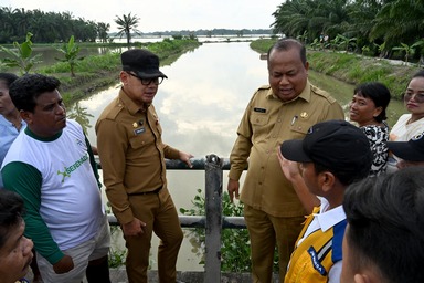 Wamendagri Dukung Percepatan Normalisasi Bendungan Sidoras, Harapkan Pertanian Kembali Normal