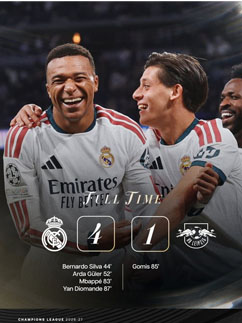 Real Madrid Tekuk RB Leipzig Matchday 3 Fase Liga Liga Champions UEFA 2026/2027