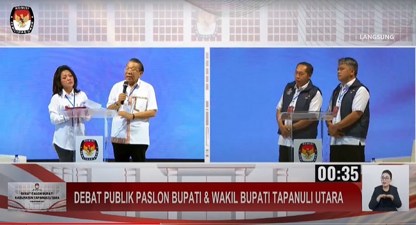 Debat Terbuka, Dua Paslon Adu Visi Misi, Performa  JTP-DENS Lebih Tenang