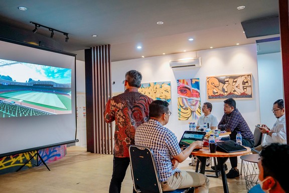 Benahi Fasilitas Olahraga, Bobby Nasution Hadiri Expose Desaign Stadion Teladan