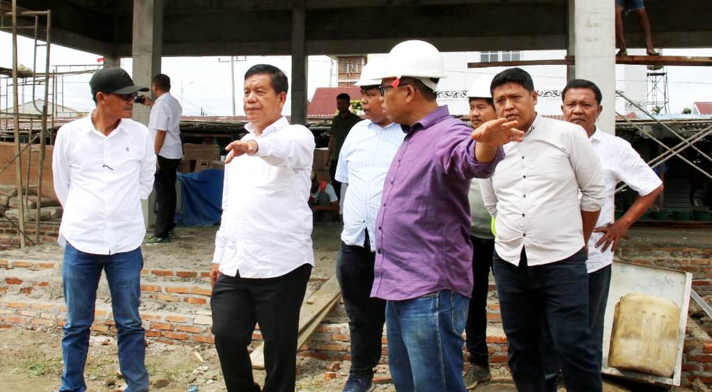 Bupati Simalungun Tinjau Pembangunan Gedung Seni Budaya di Pamatang Raya