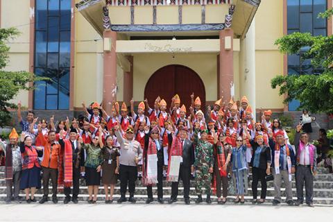 Pimpin Peringatan HAN ke-42, Bupati Taput Ajak Kolaborasi Lindungi Anak Demi Indonesia Emas 2045