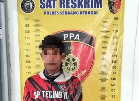 Sempat Sembunyi ke Kendari, Tersangka Asusila Anak Ditangkap Saat Asyik Makan Siang di Sergai