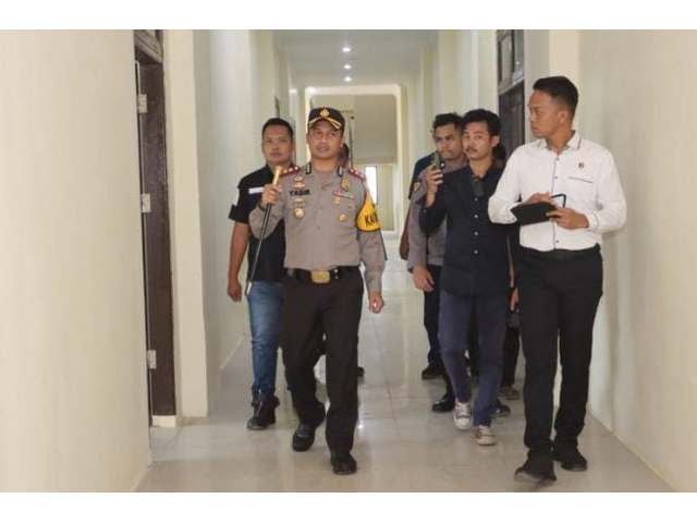 Perdana, AKBP Yasir Cek Kesiapan Gedung Polres Tapsel di Kecamatan Sipirok