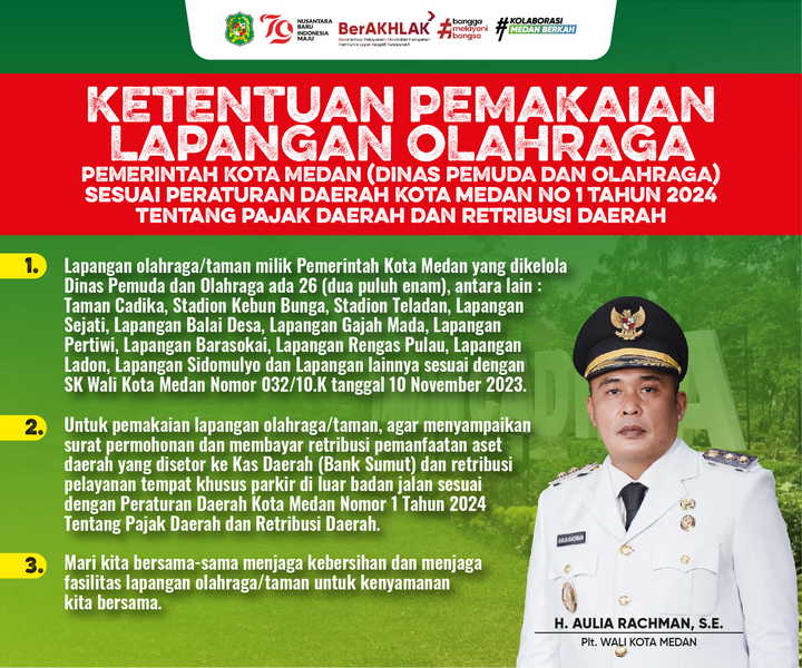 Ketentuan Lapangan Olahraga Pemko Medan