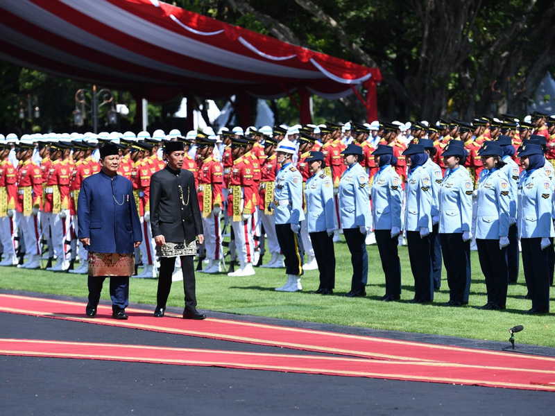 Presiden Prabowo Subianto Pimpin Upacara Pelepasan Presiden RI ke-7 Joko Widodo di Istana Merdeka - (Ada 0 foto)